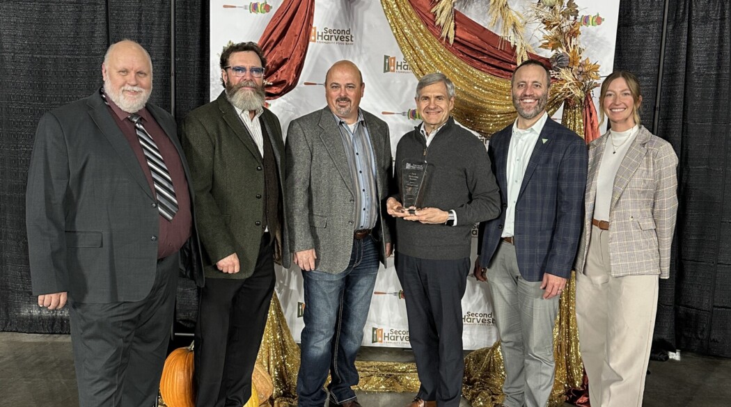 Triumph Foods was recently recognized for its food donation efforts in the St. Joseph, Missouri, region at Second Harvest Community Food Bank’s annual Mayors’ Thanksgiving Dinner.